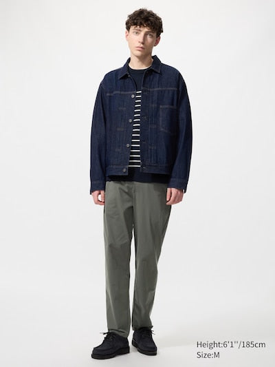 UNIQLO Men's Ultra Stretch Active Tapered Trousers - 57 OLIVE