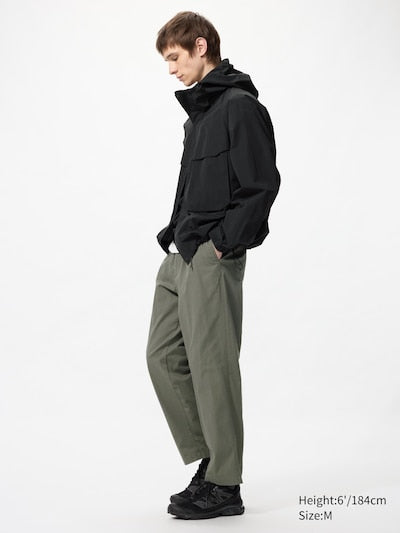 UNIQLO Unisex Stretch Easy Ankle Trousers - 57 OLIVE