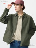 UNIQLO Men's Zip-Up Blouson - 57 OLIVE