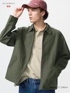 UNIQLO Men's Zip-Up Blouson - 57 OLIVE
