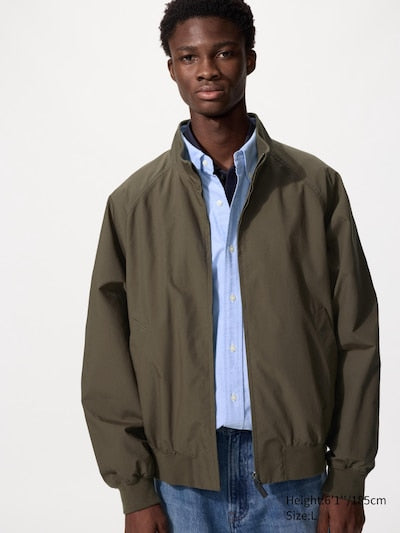 UNIQLO Men's Harrington Jacket - 57 OLIVE