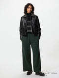 UNIQLO Women's Wide Sweat Trousers - 59 DARK GREEN