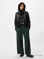 UNIQLO Women's Wide Sweat Trousers - 59 DARK GREEN