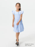 UNIQLO Kids' Combination Dress (Short Sleeve) - 60 LIGHT BLUE