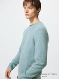 UNIQLO Men's 100% Cashmere Crew Neck Jumper - 61 BLUE