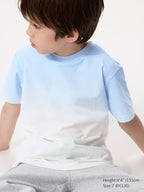 UNIQLO Kids' DRY-EX Crew Neck T-Shirt (Printed) - 61 BLUE