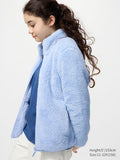 UNIQLO Kids' Fluffy Fleece Full-Zip Jacket - 62 BLUE