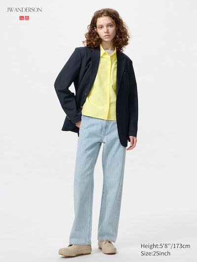 UNIQLO Women's Straight Jeans - 62 BLUE