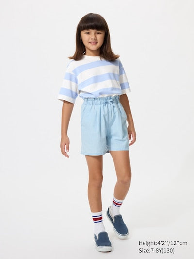 UNIQLO Kids' Easy Shorts (Chambray) - 62 BLUE