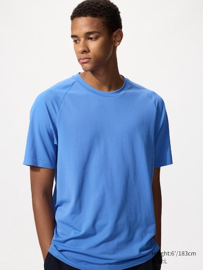 UNIQLO Unisex DRY-EX T-Shirt - 64 BLUE