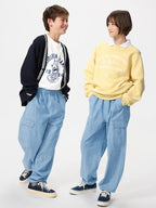 UNIQLO Kids' Cargo Joggers (Chambray) - 64 BLUE