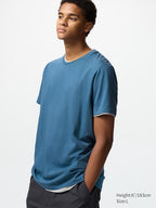 UNIQLO Unisex 100% Supima Cotton T-Shirt - 65 BLUE