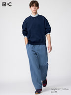 UNIQLO Unisex Sweat Wide Trousers - 65 BLUE