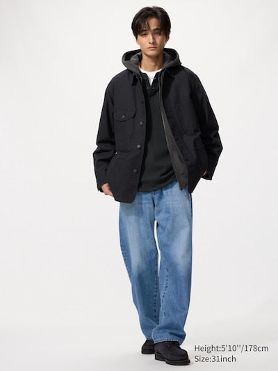 UNIQLO Unisex Baggy Jeans - 65 BLUE