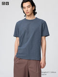 UNIQLO Unisex Crew Neck T-Shirt - 66 BLUE