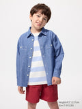 UNIQLO Kids' Chambray Shirt - 66 BLUE
