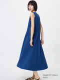 UNIQLO Women's Ultra Stretch AIRism Dress (Sleeveless) - 68 BLUE