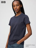 UNIQLO Women's Crew Neck T-Shirt - 69 NAVY