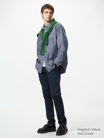UNIQLO Men's Slim Chino Trousers - 69 NAVY