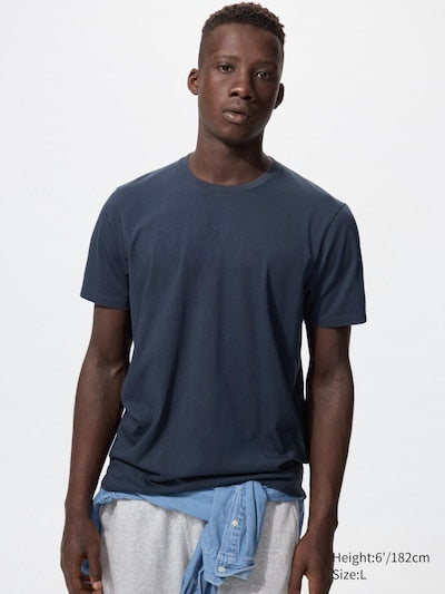 UNIQLO Unisex 100% Supima Cotton T-Shirt - 69 NAVY