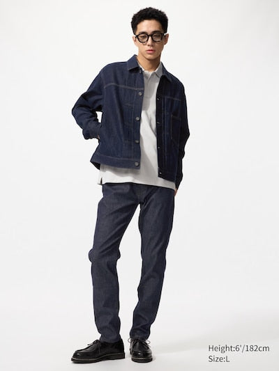 UNIQLO Unisex EZY Jeans - 69 NAVY