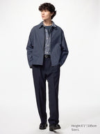 UNIQLO Pleated Wide Trousers - 69 NAVY