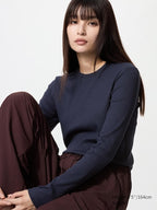 UNIQLO Unisex Soft Ribbed T-Shirt (Long Sleeve) - 69 NAVY