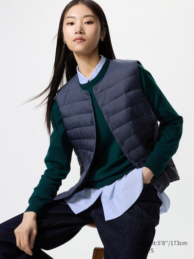 UNIQLO Women's PUFFERTECH Compact Vest - 69 NAVY