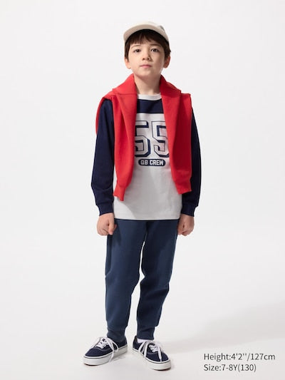UNIQLO Kids' DRY Sweat Joggers - 69 NAVY