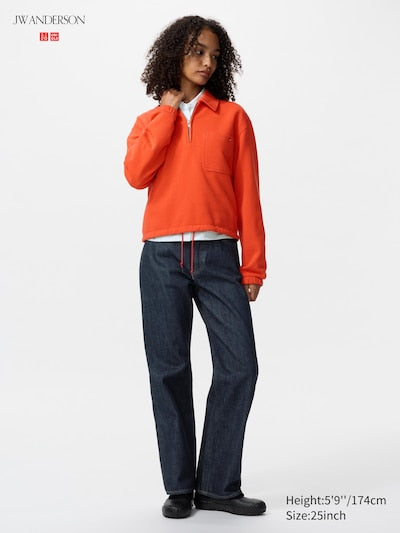 UNIQLO Women's Straight Jeans - 69 NAVY
