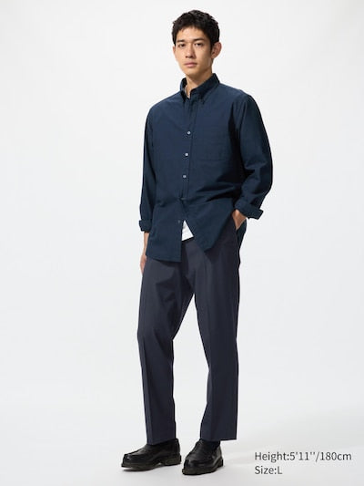 UNIQLO Men's Smart Ankle Trousers - 69 NAVY