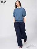UNIQLO Unisex Sweat Straight Trousers - 69 NAVY