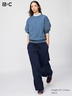 UNIQLO Unisex Sweat Straight Trousers - 69 NAVY