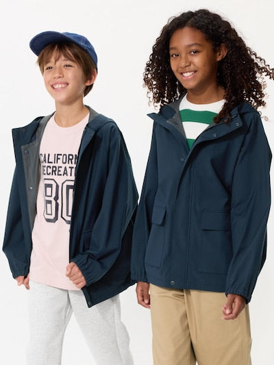 UNIQLO Kids' BLOCKTECH Parka - 69 NAVY