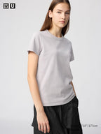 UNIQLO Women's Crew Neck T-Shirt - 70 LIGHT PURPLE