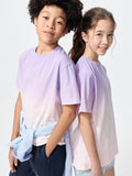 UNIQLO Kids' DRY-EX Crew Neck T-Shirt (Printed) - 71 PURPLE
