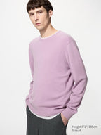 UNIQLO 100% Cashmere Crew Neck Jumper - 72 PURPLE