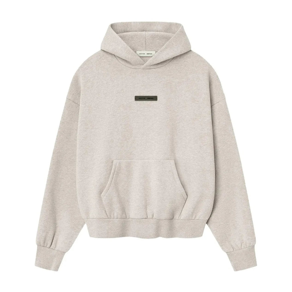 Fear of God Essentials Classic Fleece Hoodie Heather Stone