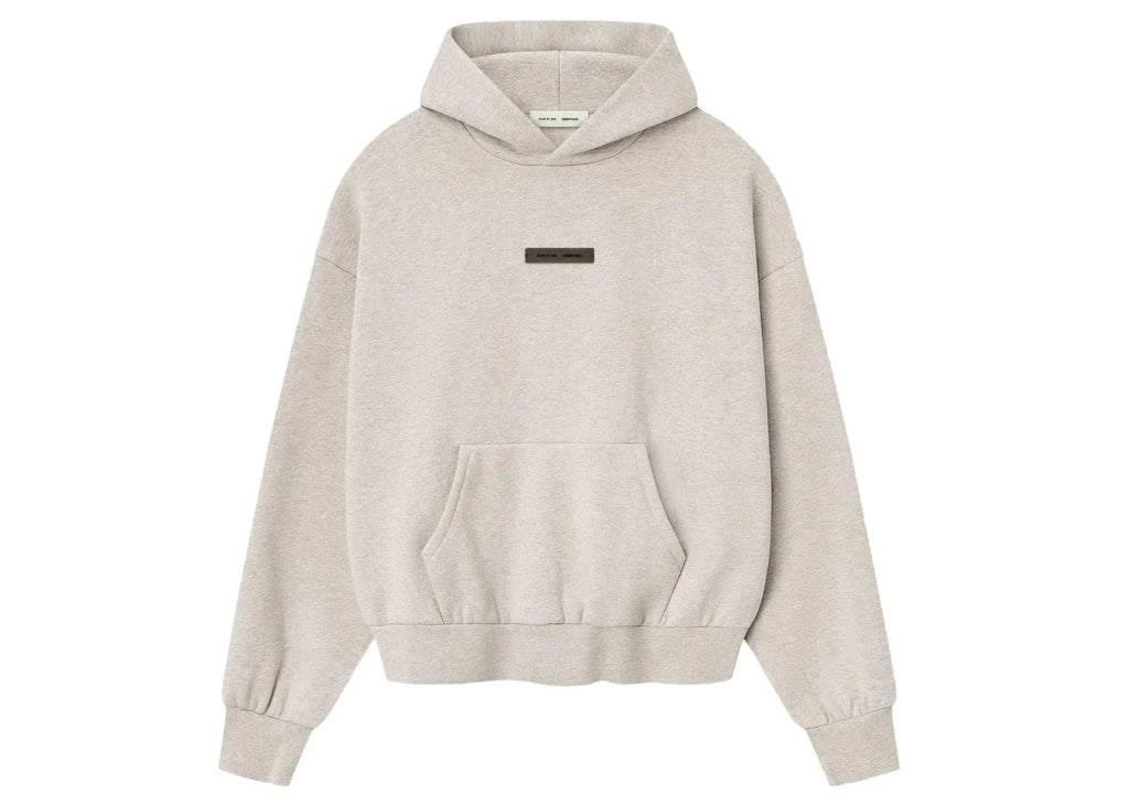 Fear of God Essentials Classic Fleece Hoodie Heather Stone
