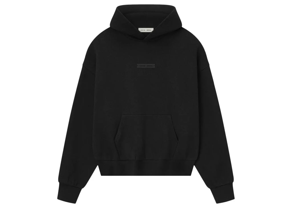 Fear of God Essentials Classic Fleece Hoodie Jet Black