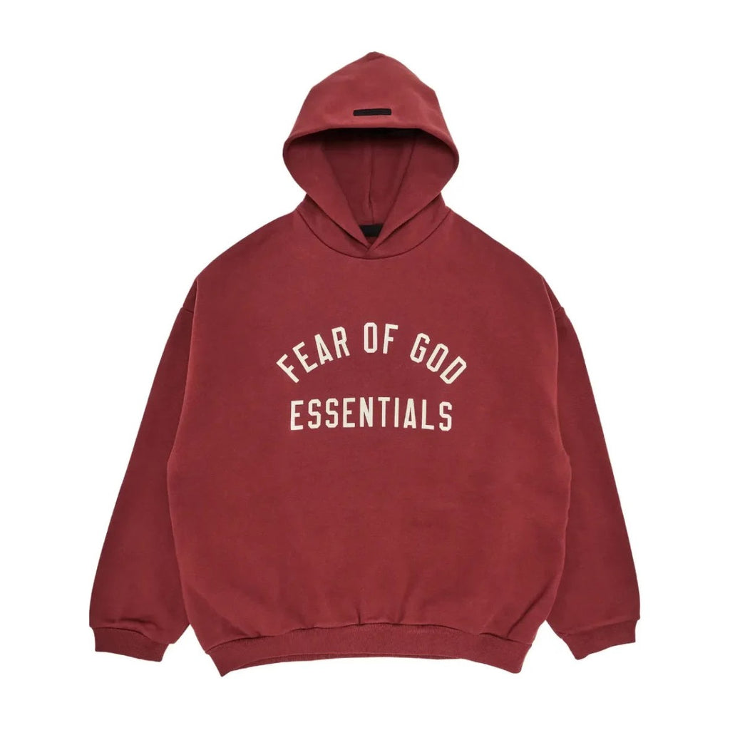 Fear of God Essentials Fleece Hoodie Crimson