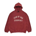 Fear of God Essentials Fleece Hoodie Crimson