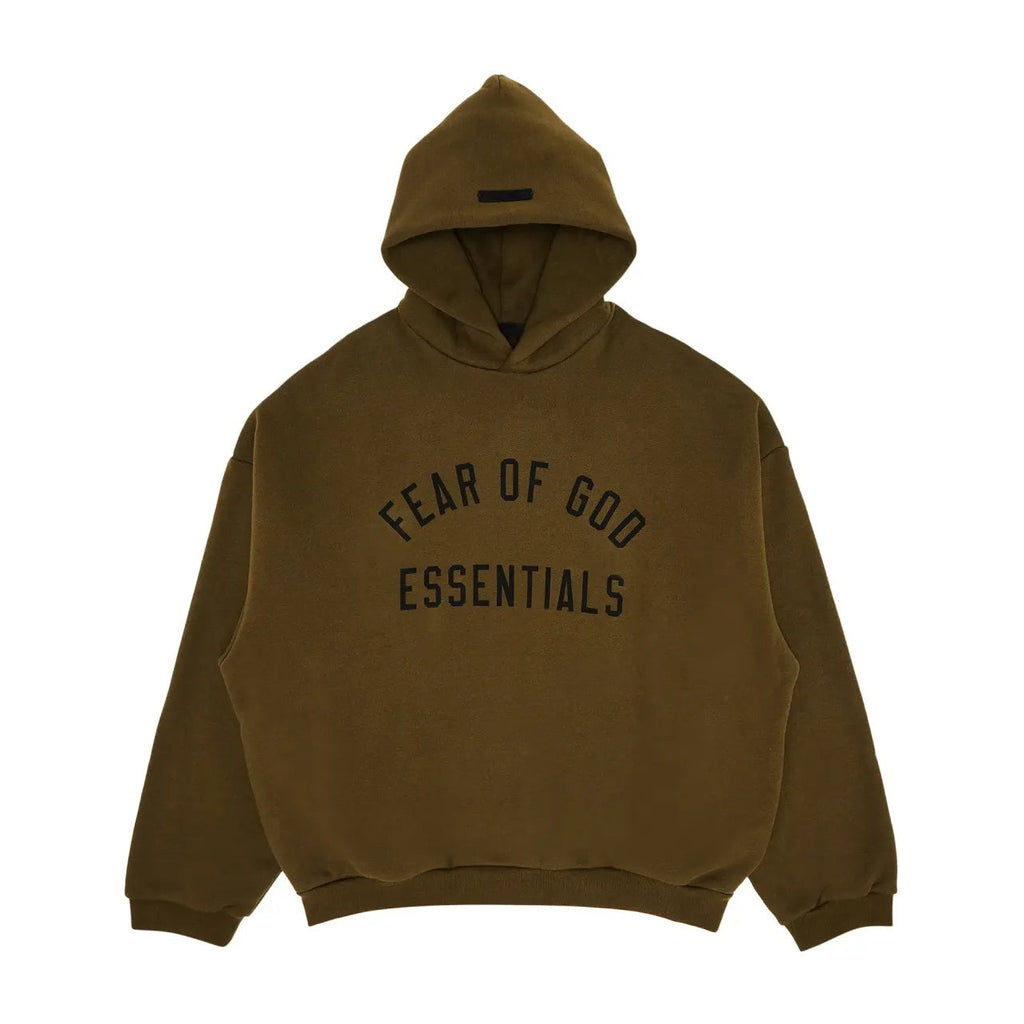 Fear of God Essentials Fleece Hoodie Olive