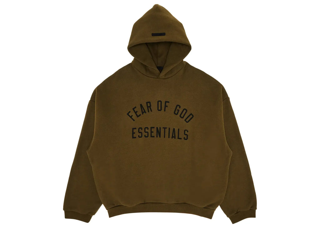 Fear of God Essentials Fleece Hoodie Olive