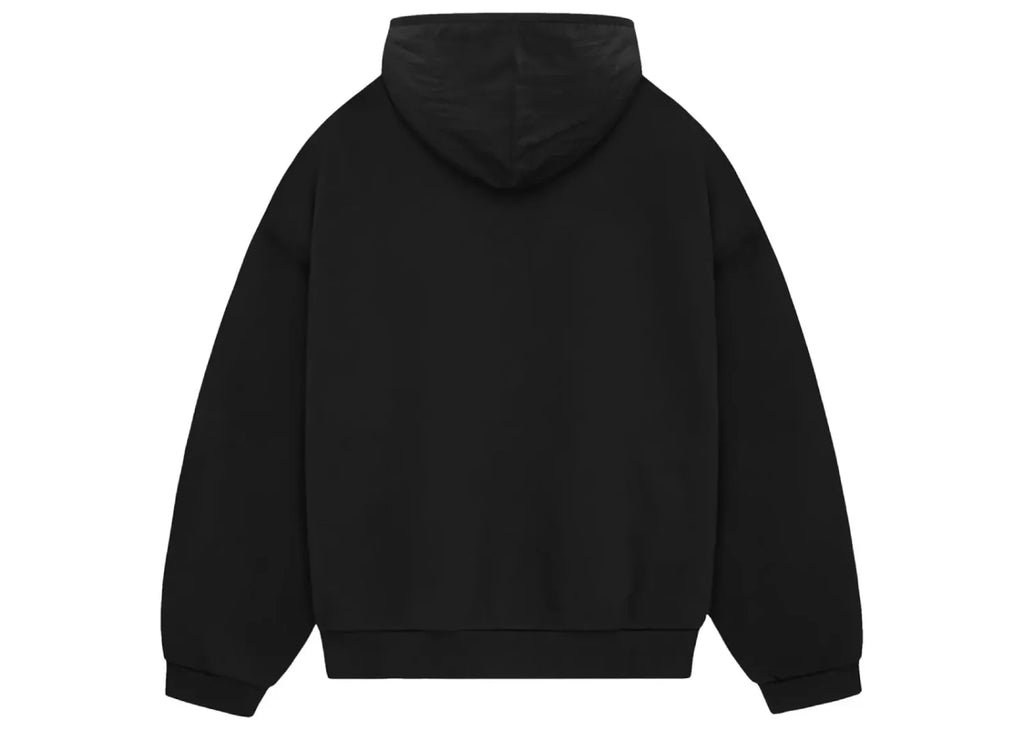 Fear of God Essentials Nylon Fleece Hoodie Jet Black