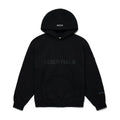 Fear of God Essentials Pullover Hoodie Applique Logo Dark Slate Stretch Limo Black