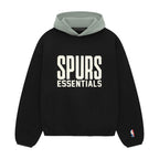 Fear of God Essentials x NBA Spurs Hoodie Black Teal
