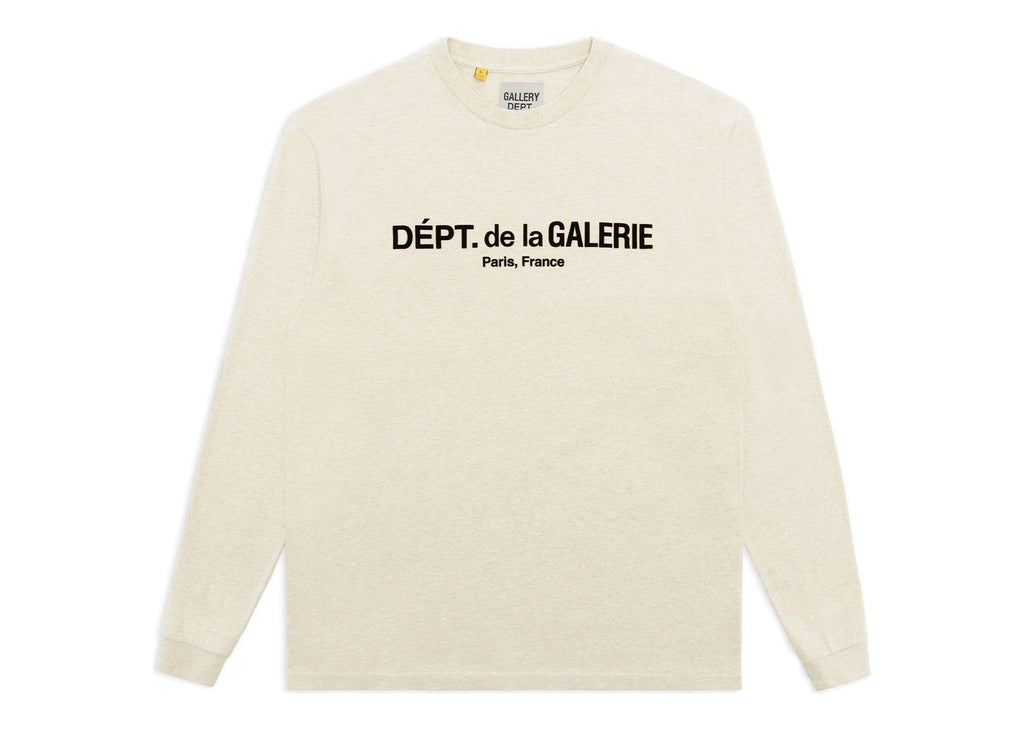 Gallery Dept. French Logo Lux L/S Tee Heather Oatmeal
