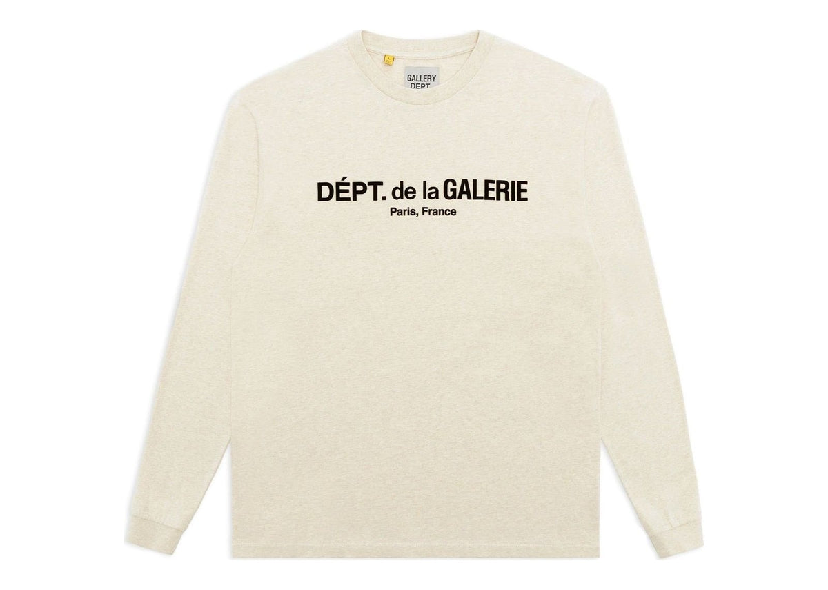 Gallery Dept. French Logo Lux L/S Tee Heather Oatmeal