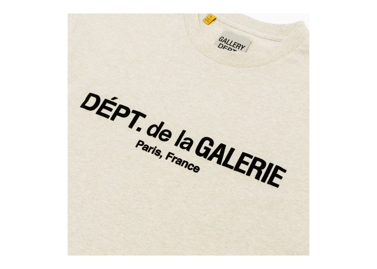 Gallery Dept. French Logo Lux L/S Tee Heather Oatmeal